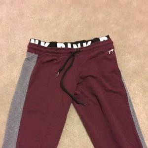 PINK maroon sweatpants